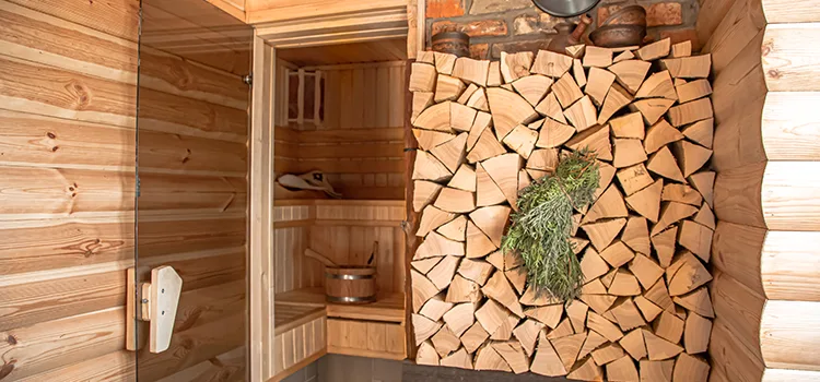 Eucalyptus Wood Sauna Walls Repair And Installation in Richmond Hill, ON